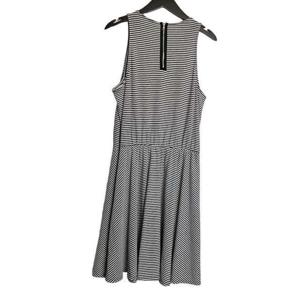 NWT Gap Midi Stripe Knit Dress Navy/White Large - Picture 3 of 7